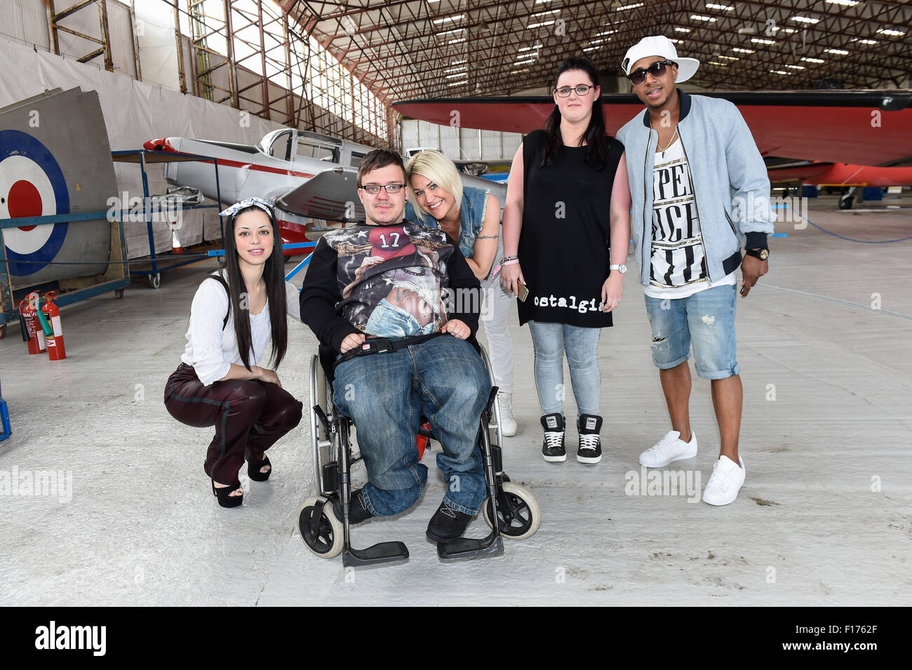 S Club 7 stars Jo O'Meara, Tina Barrett and Bradley McIntosh, perform