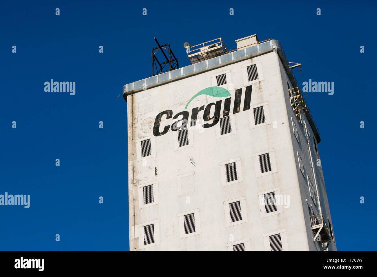 A logo sign outside of a facility occupied by Cargill, Inc., in East St. Louis, Illinois, on
