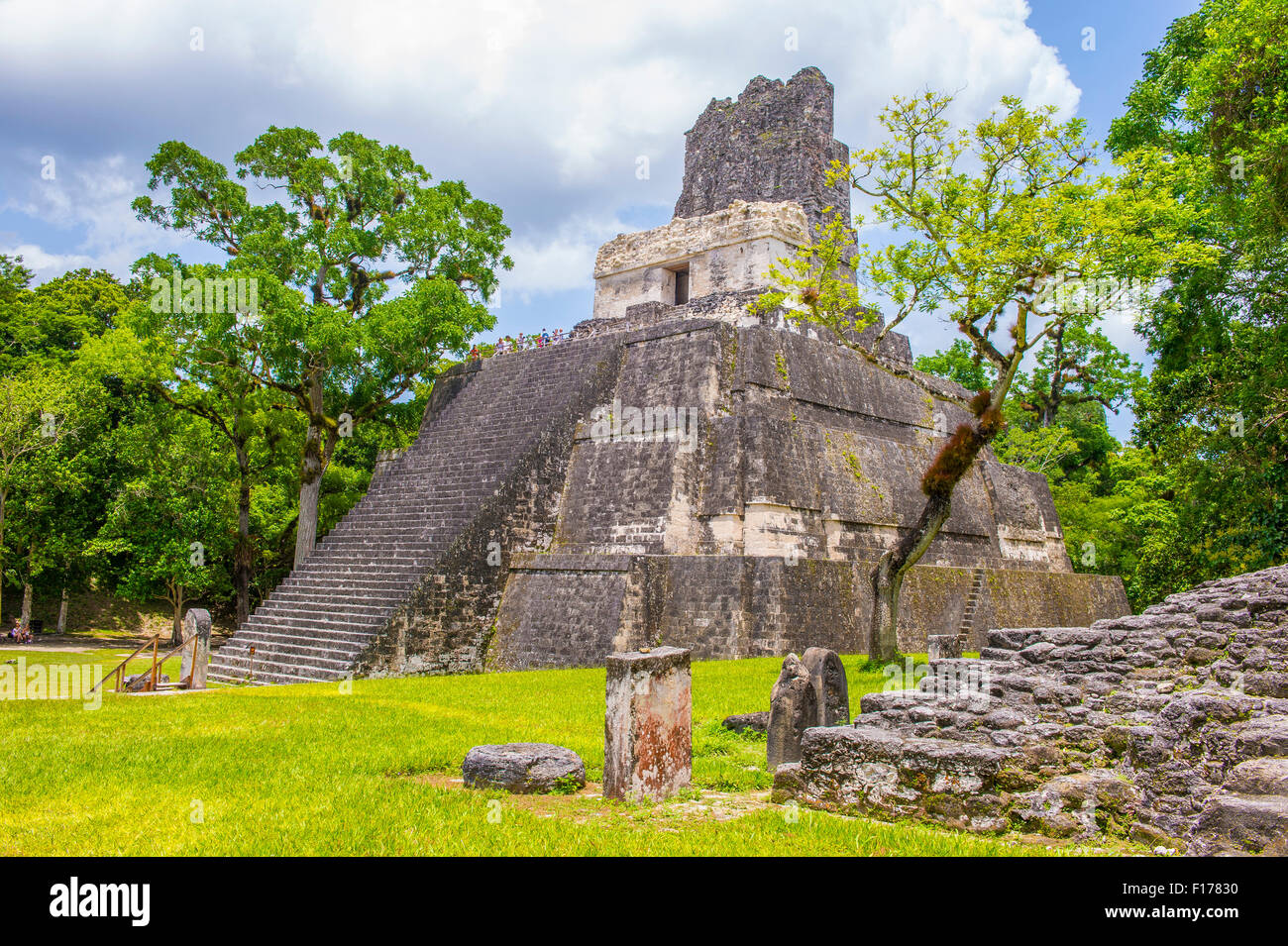 The archaeological site of the pre-Columbian Maya civilization in Tikal National Park , Guatemala Stock Photo