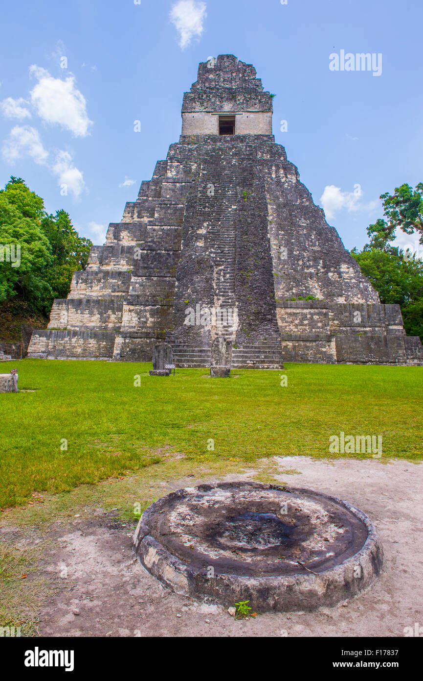 The archaeological site of the pre-Columbian Maya civilization in Tikal National Park , Guatemala Stock Photo