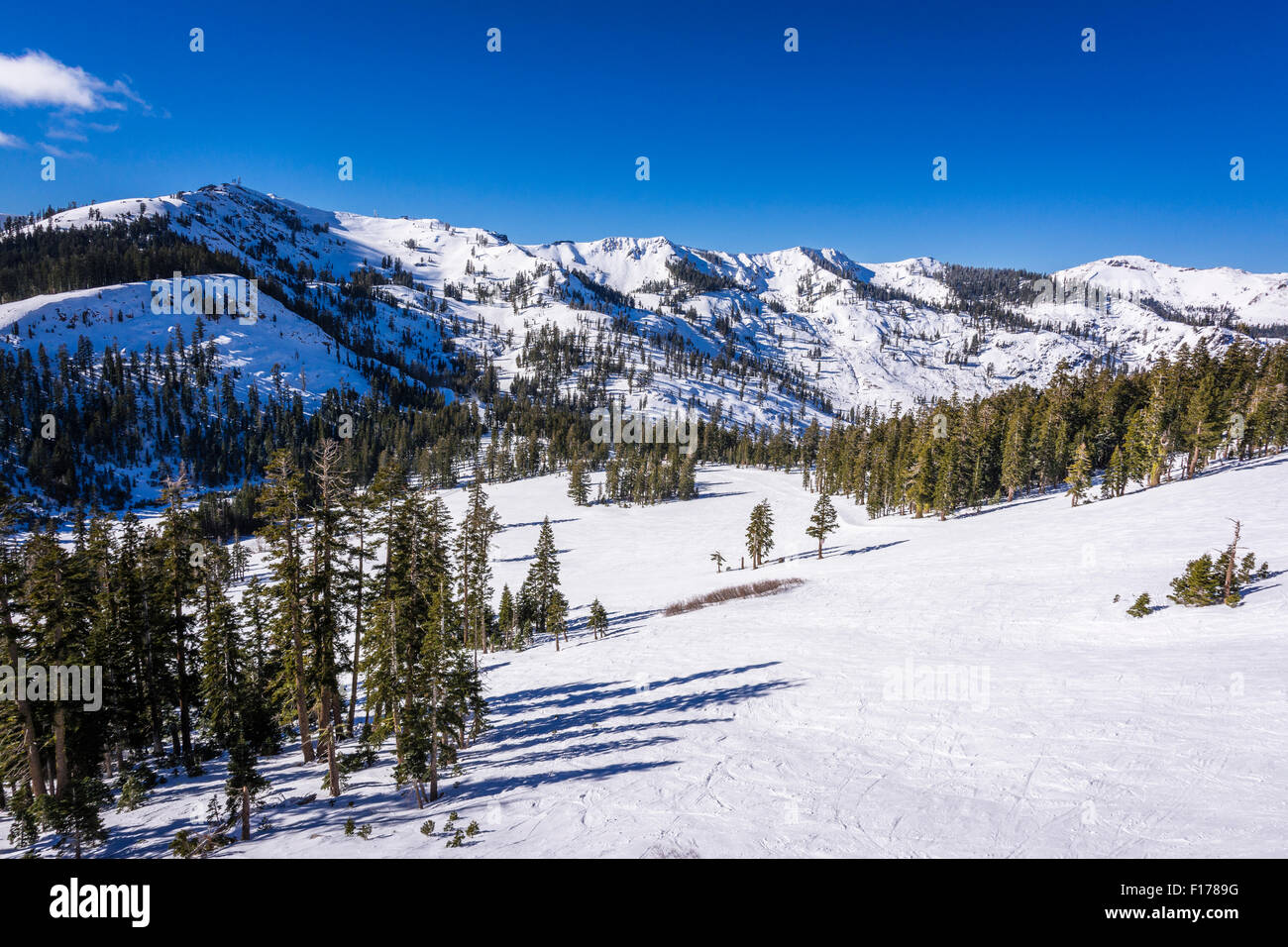 Alpine Meadows ski area, Squaw Valley, California Stock Photo - Alamy