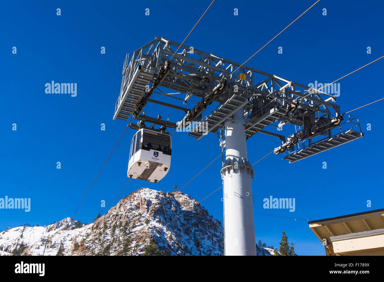 Gondola at the village, Squaw Valley resort, Lake Tahoe, California