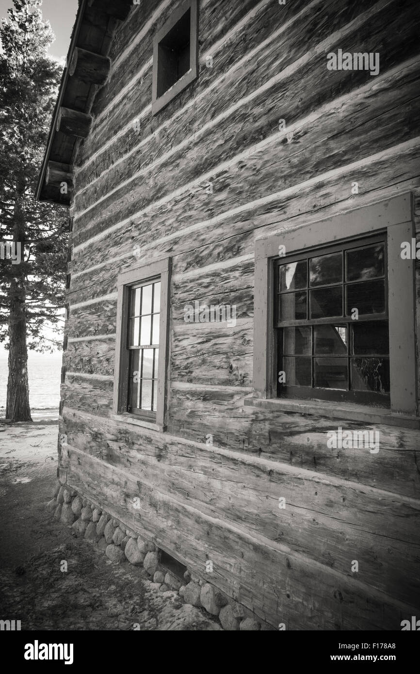 Log Cabin At The Ehrman Mansion Sugar Pine Point State Park Lake