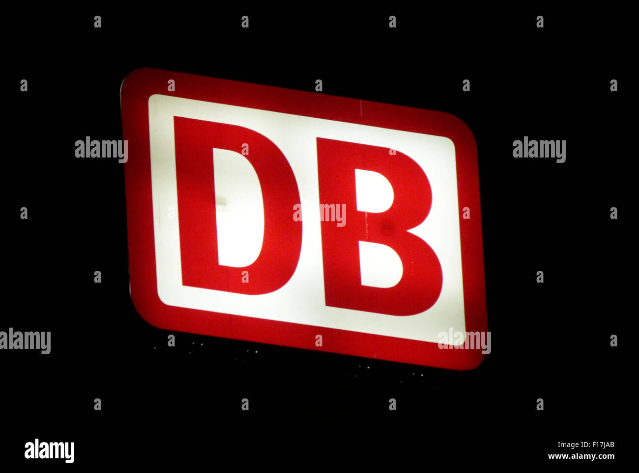 Markennamen: 'Deutsche Bahn', Berlin. Stock Photo
