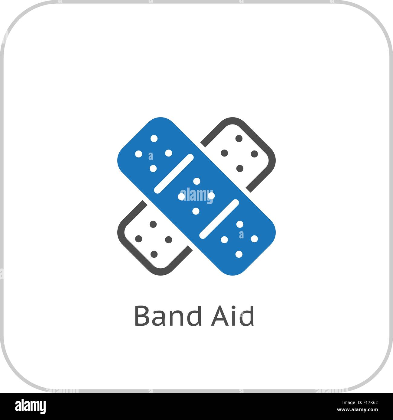 Band Aid and Medical Services Icon. Flat Design. Stock Vector