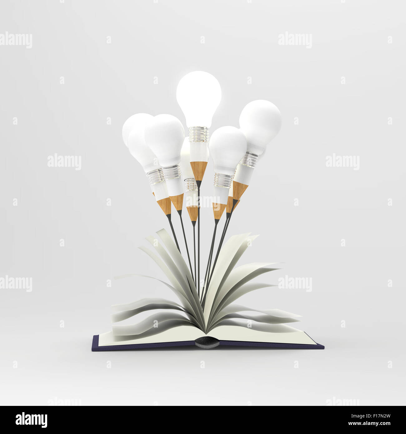 Creative Idea Concept. Light Bulb and Drawings of Clouds with Words on Grey  Background Stock Image - Image of leader, glowing: 247542453