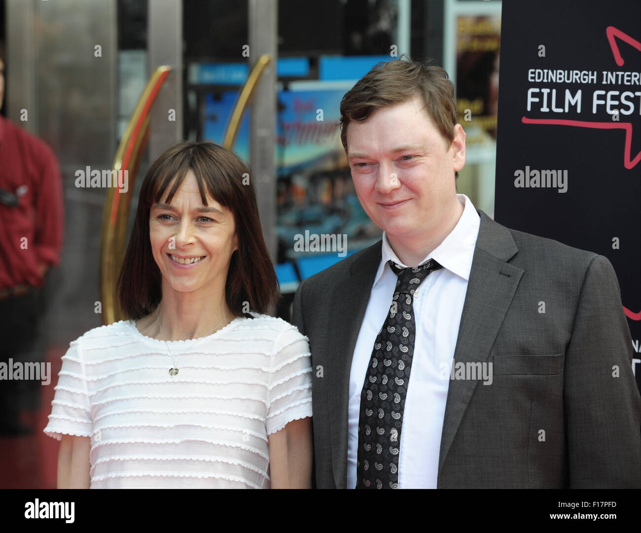The World Premiere of IONA features as the Closing Gala at the Edinburgh  International Film Festival Featuring: Kate Dickie, Kenny Christie Where:  Edinburgh, United Kingdom When: 27 Jun 2015 Stock Photo - Alamy