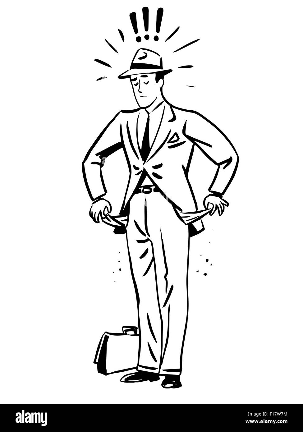 Empty pockets man Black and White Stock Photos & Images Alamy