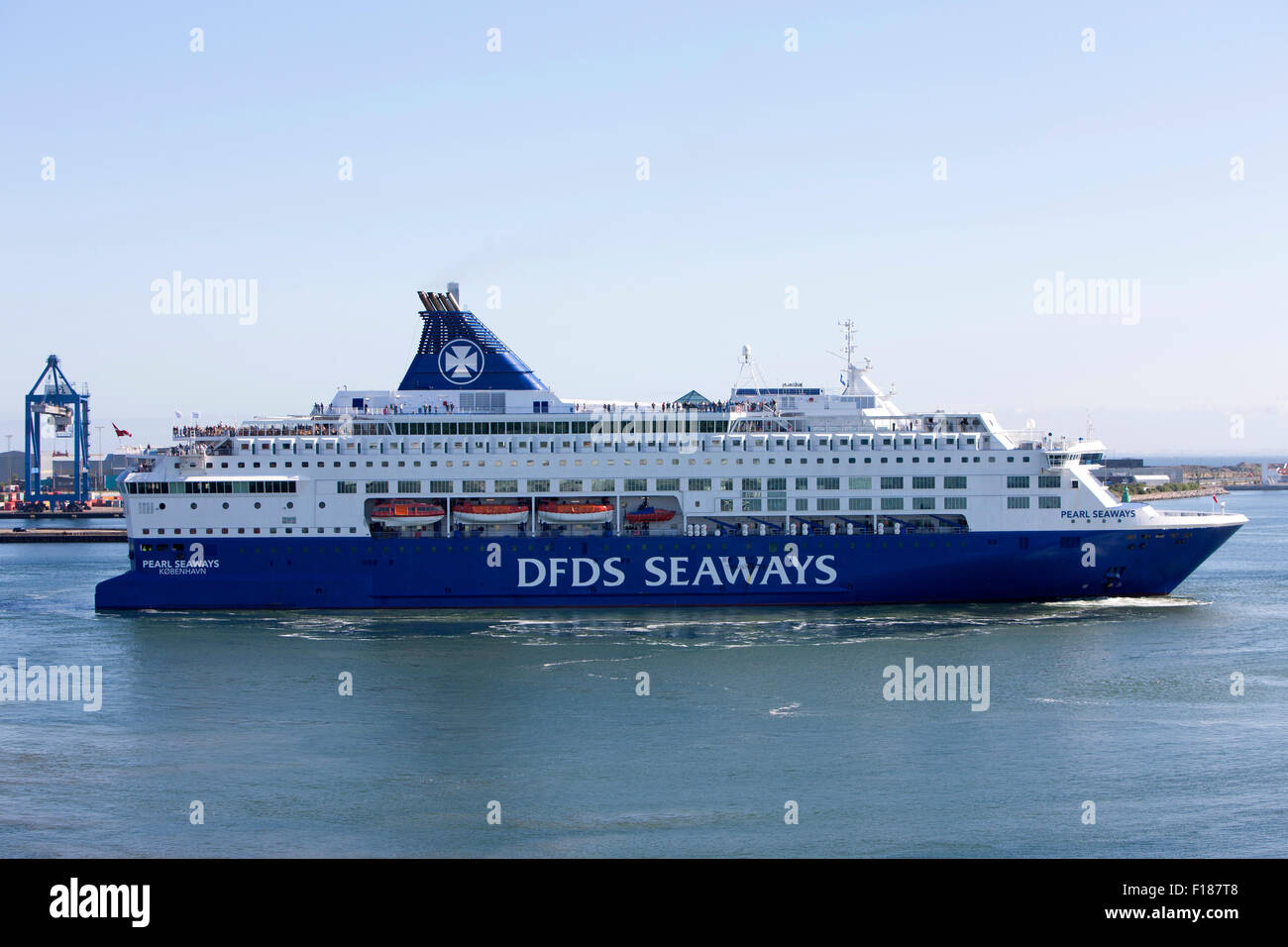 MS Pearl Seaways owned by DFDS Seaways Danish shipping company