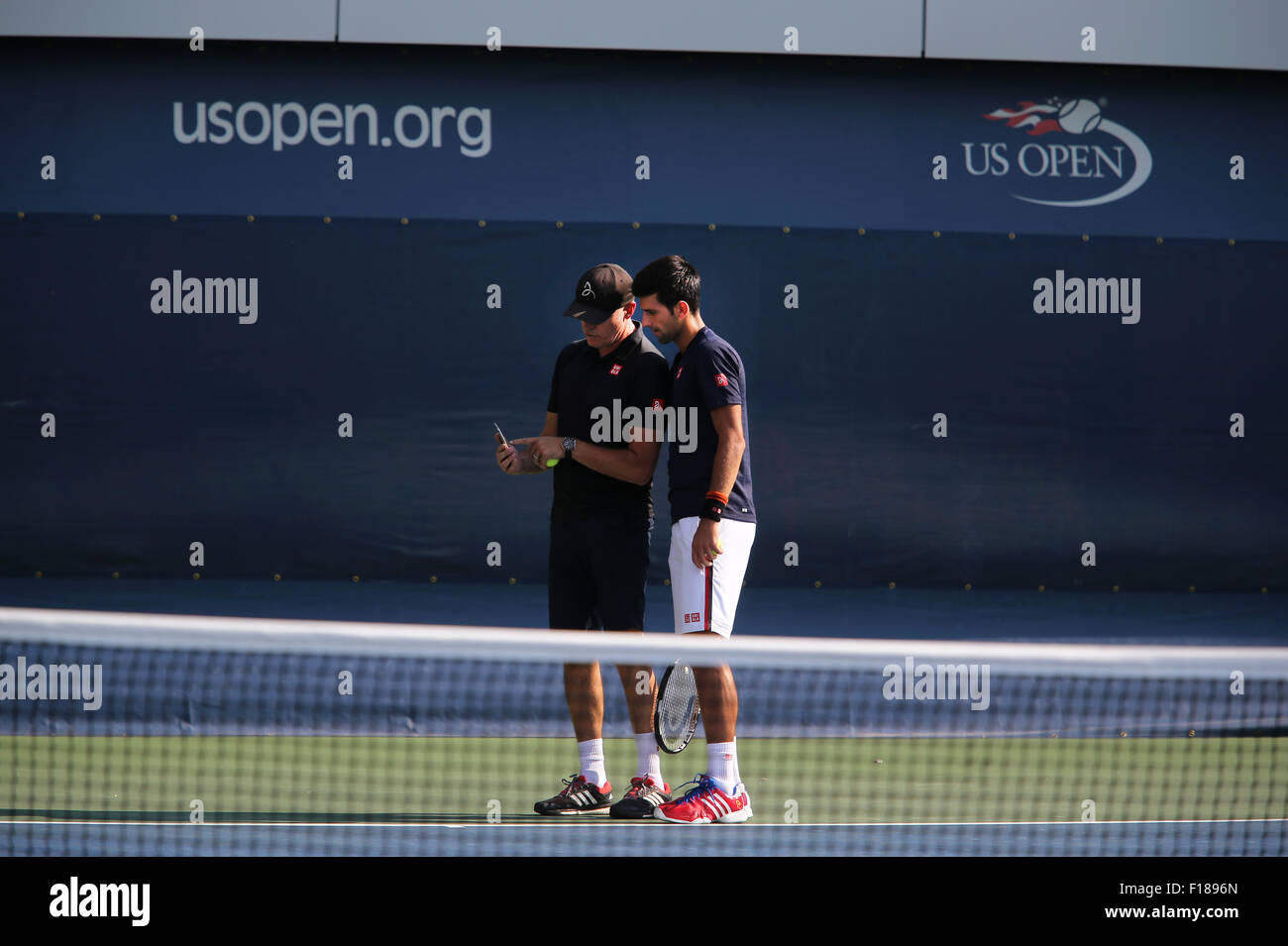 Us open practice courts hi res stock photography and images Alamy