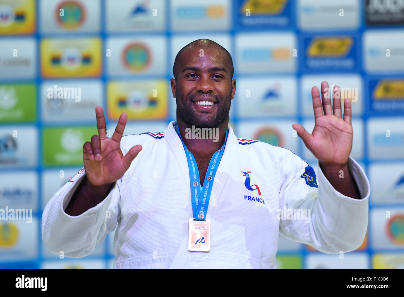 Astana, Kazakhstan. 29th Aug, 2015. Teddy Riner (FRA) Judo : World Judo ...