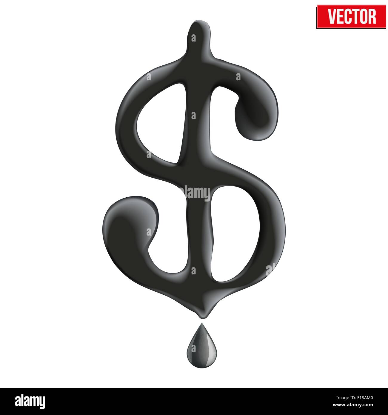 Currency Dollar In Oil Texture Stock Vector Image Art Alamy