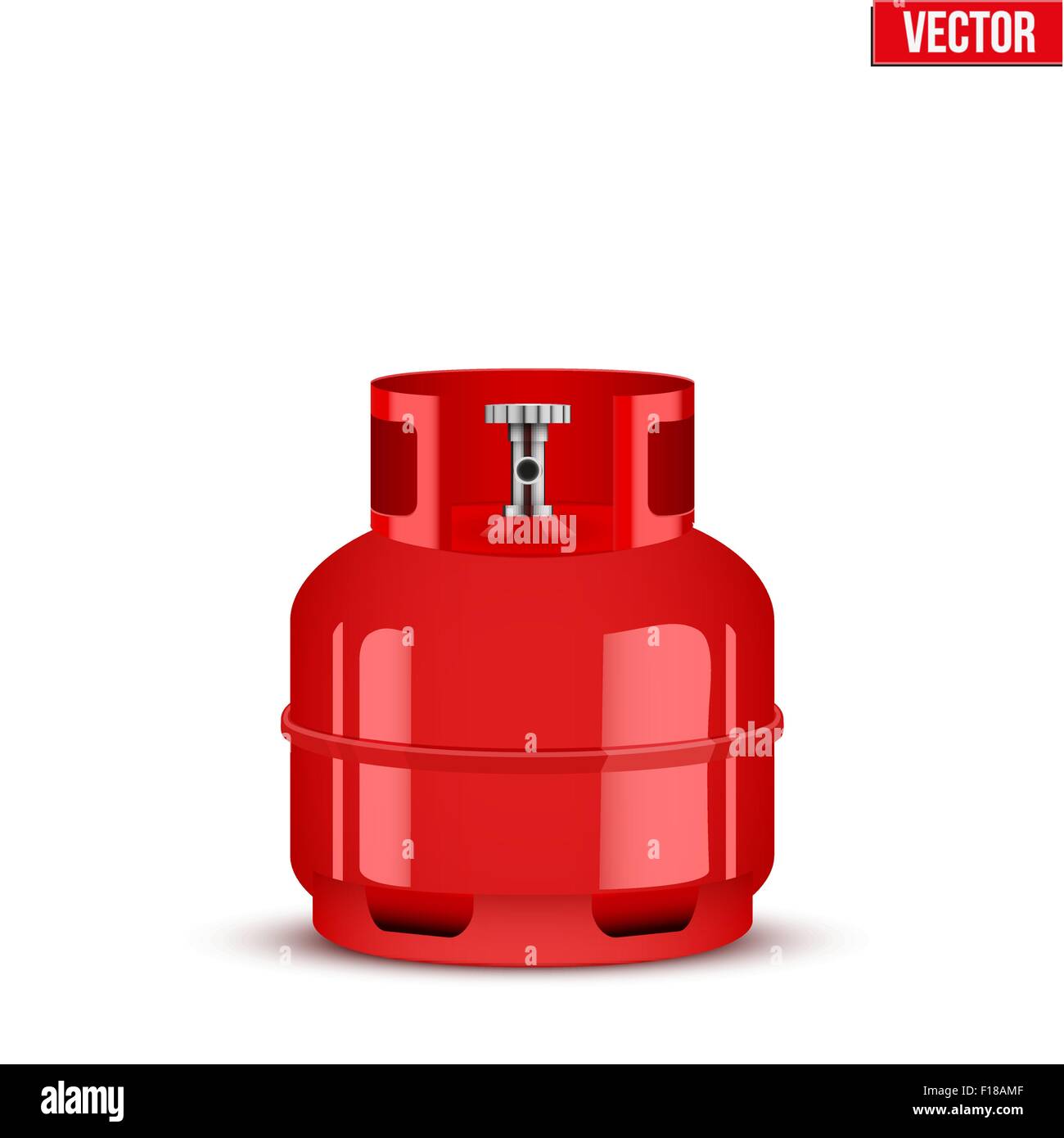 Propane Gas small cylinder. Vector Illustration Stock Vector Image