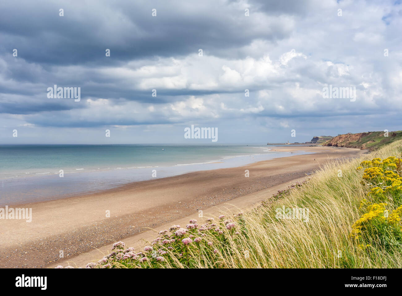 Sandsend beach in north Yorkshire Stock Photo