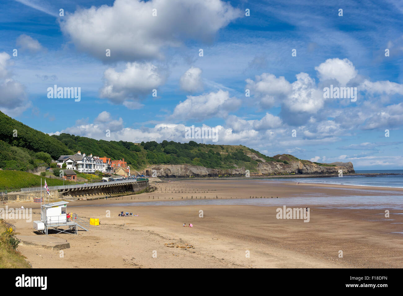 Sandsend beachin north Yorkshire Stock Photo