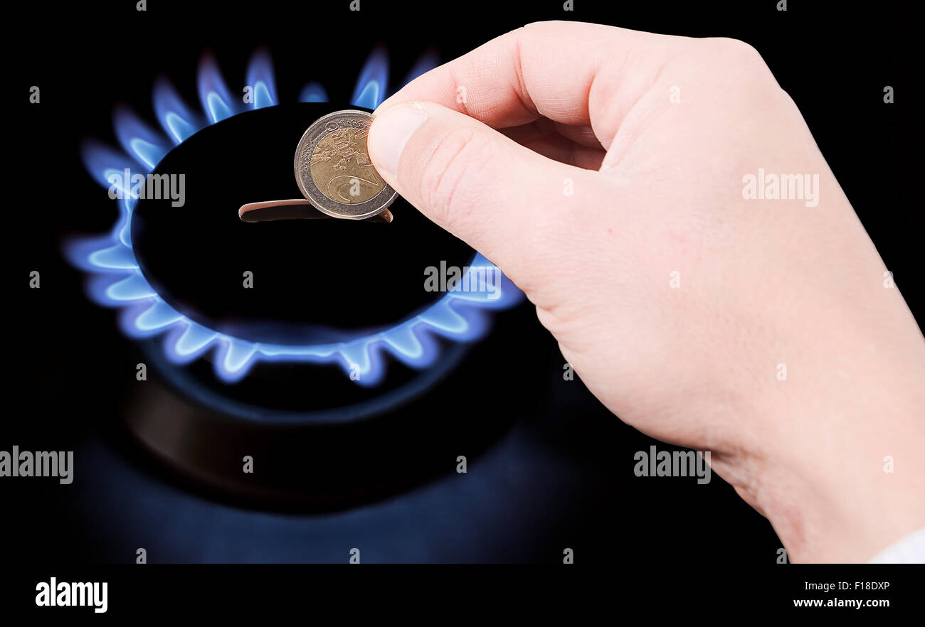The cost of natural gas more expensive Stock Photo Alamy
