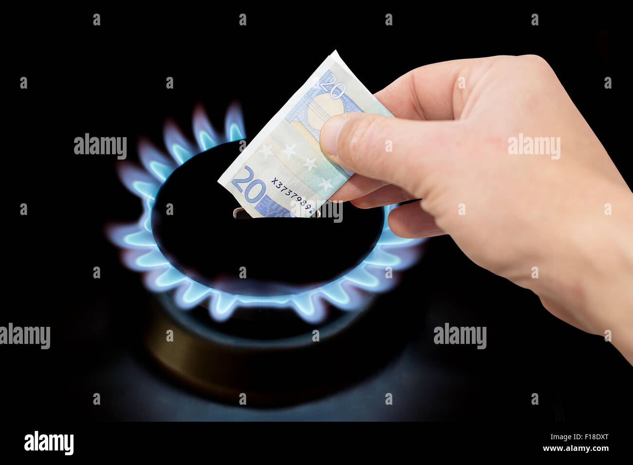 The cost of natural gas more expensive Stock Photo Alamy