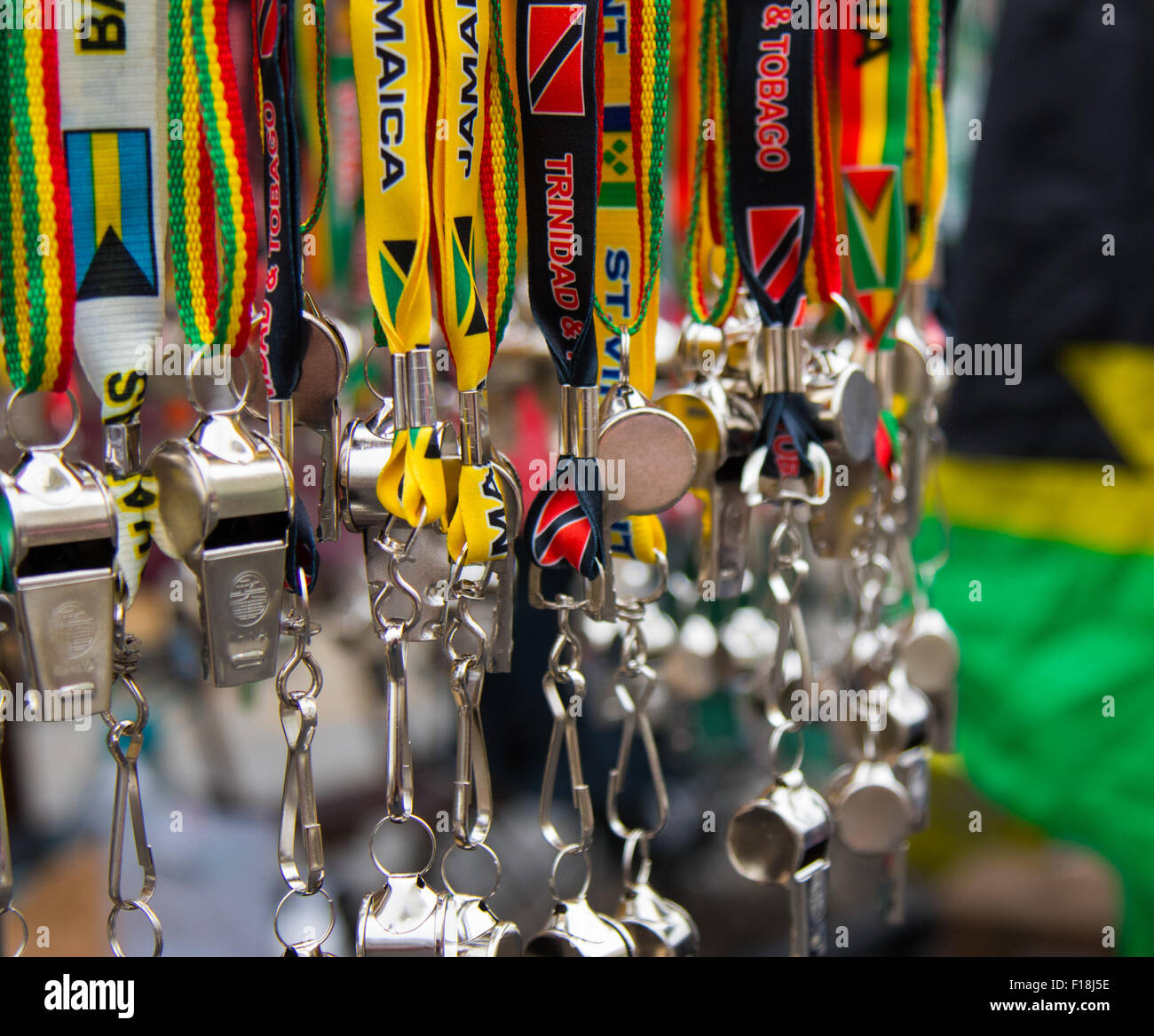 London, August 30th 2015. Whistles for sale, a regular feature adding