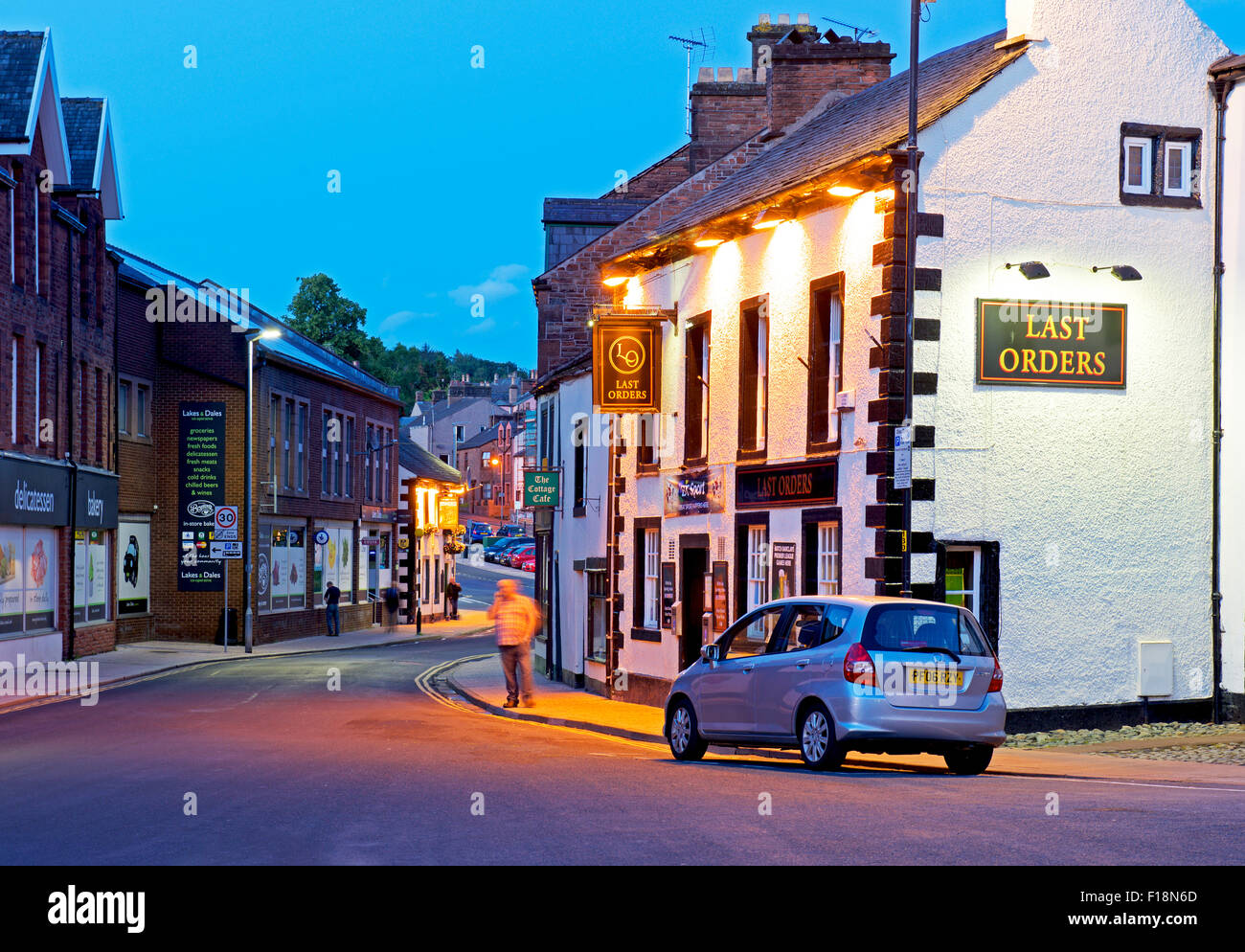 Penrith at dusk, Cumbria, England UK Stock Photo Alamy