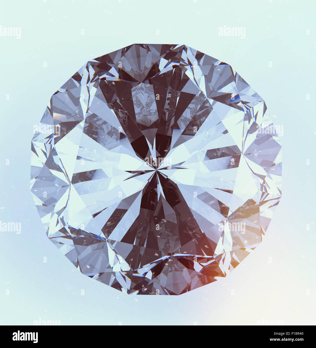 Diamonds isolated on white 3d model Stock Photo - Alamy