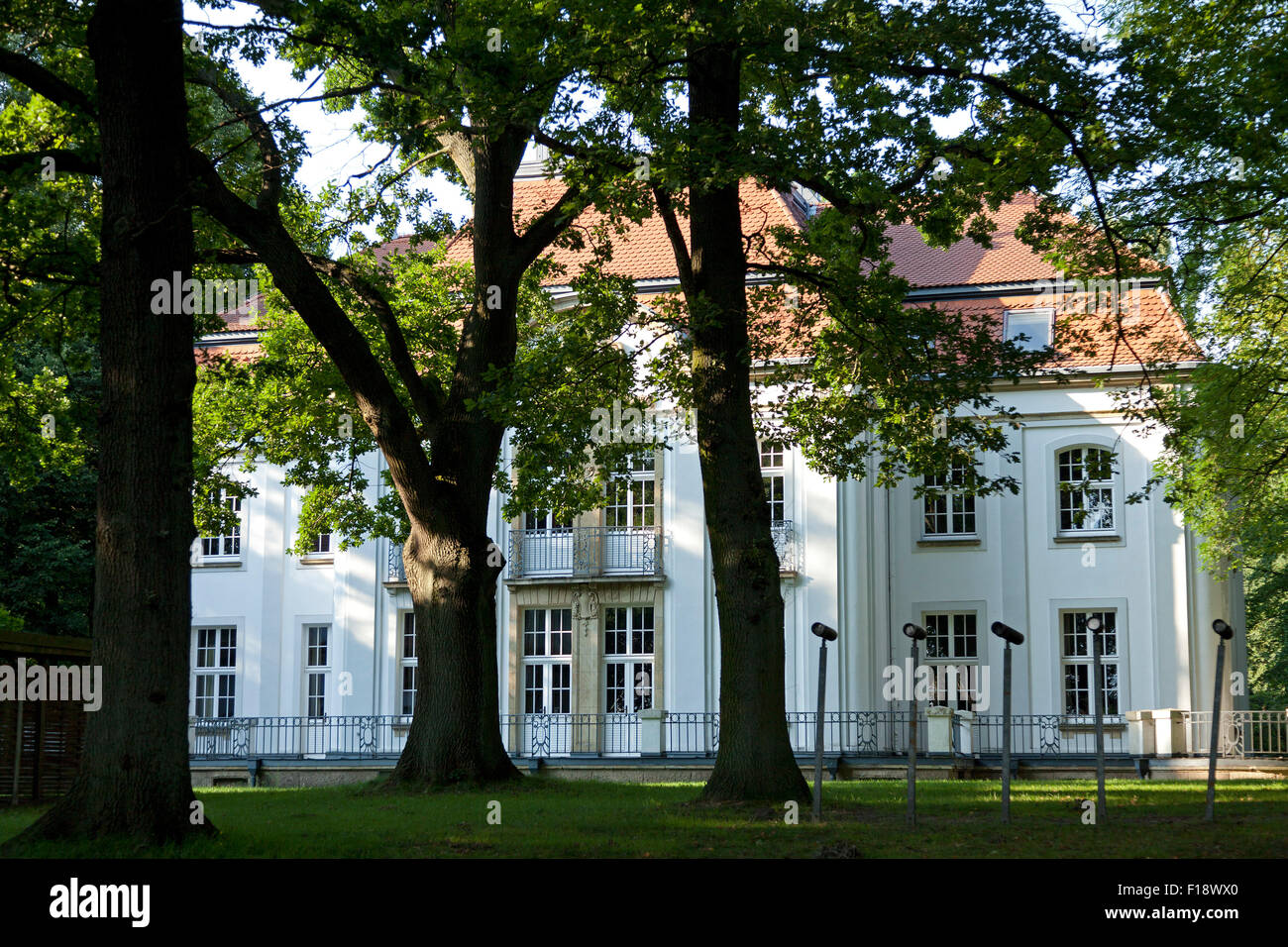 house on the grounds of the observatory, Bergedorf, Hamburg, Germany Stock Photo