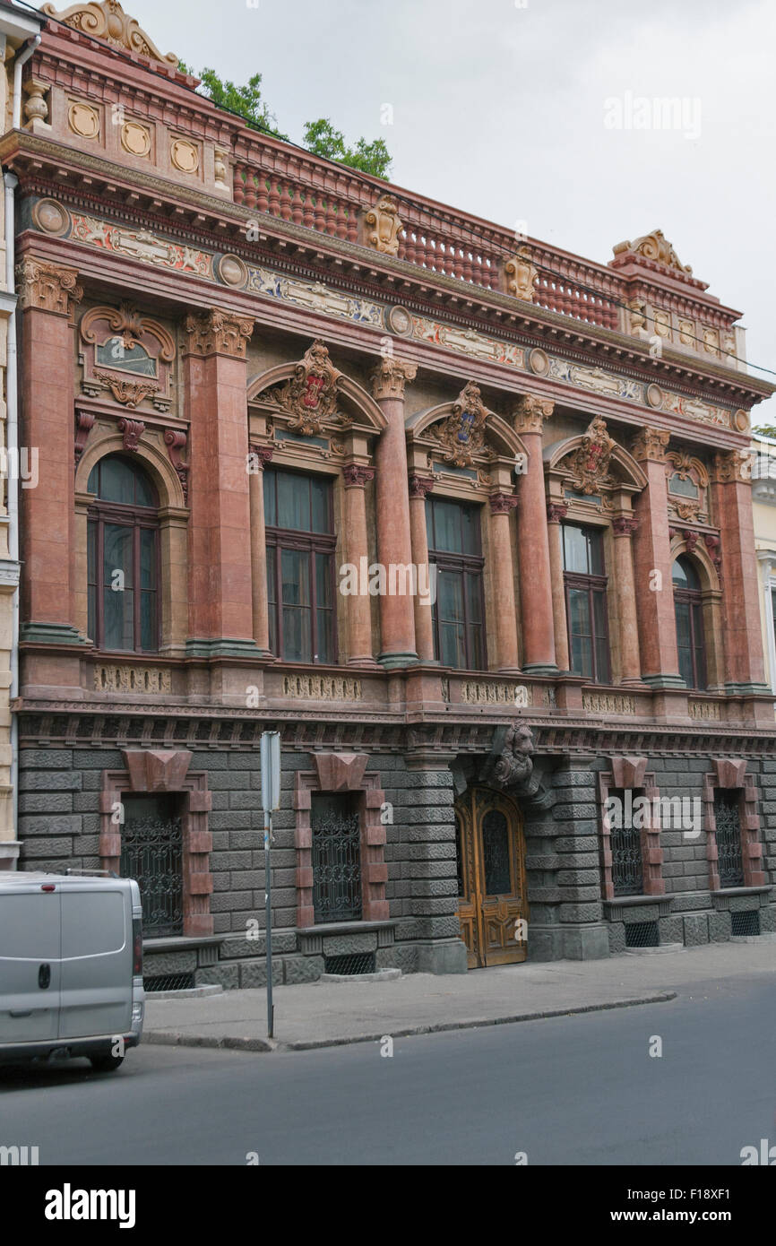 Palace of Count Tolstoy or the Scientists House facade in Odessa