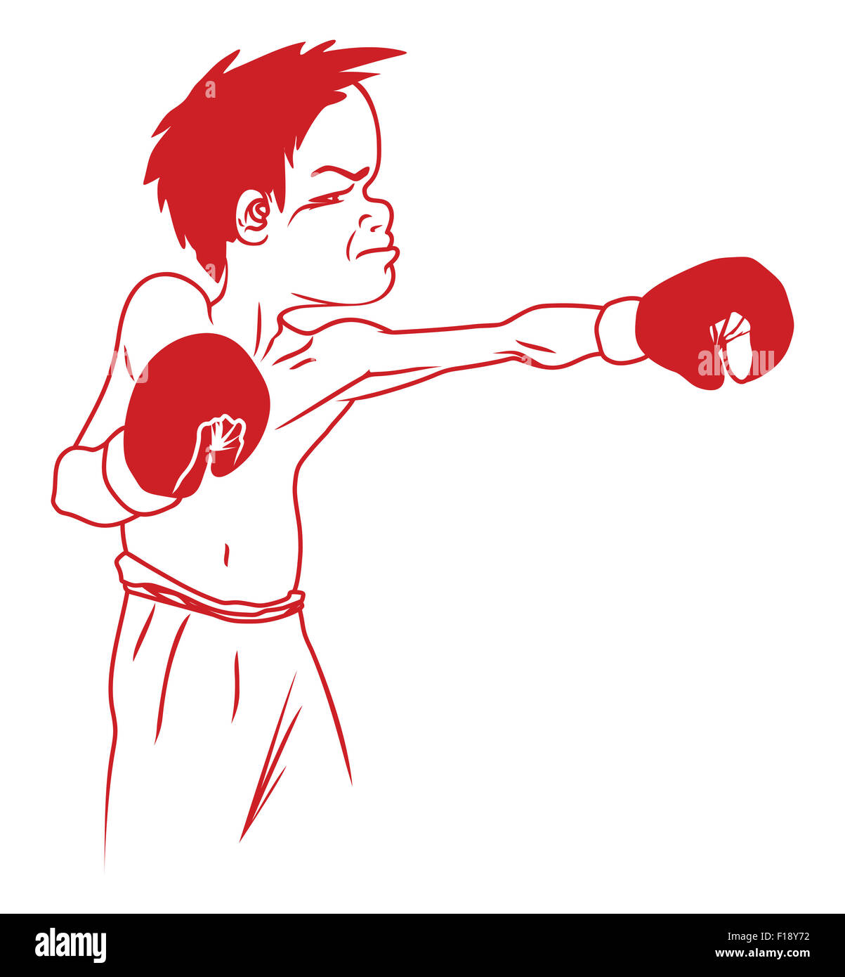 Boxing cartoon hires stock photography and images Alamy