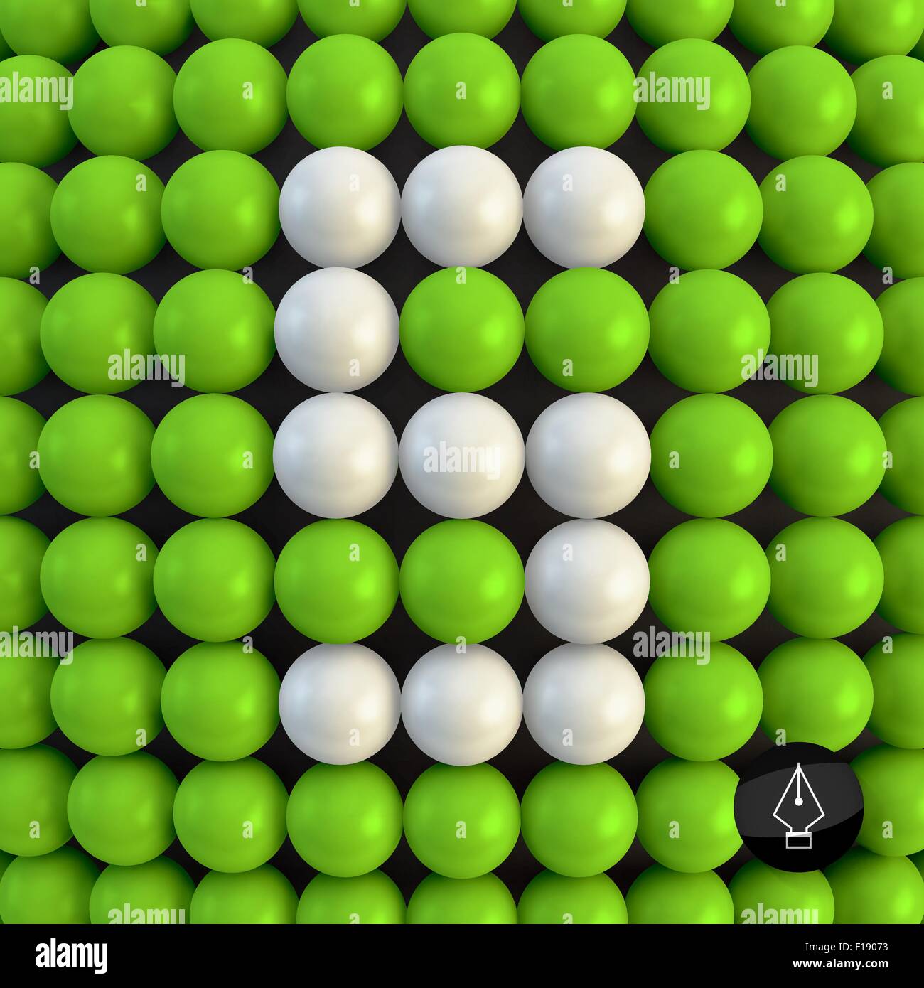 Number five. Abstract mathematics background. 3d vector illustration ...