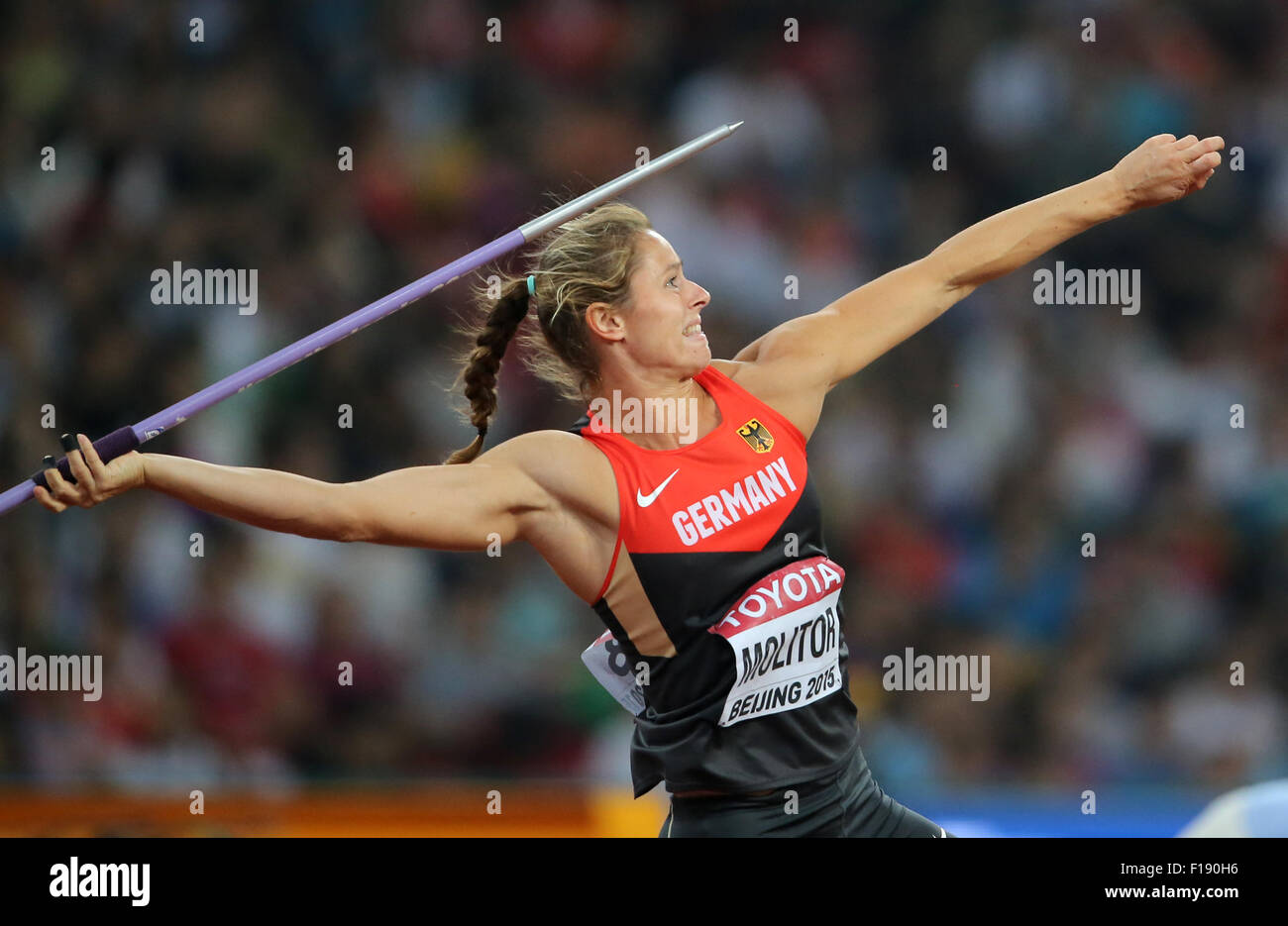Beijing, China. 30th Aug, 2015. Katharina Molitor of Germany in action