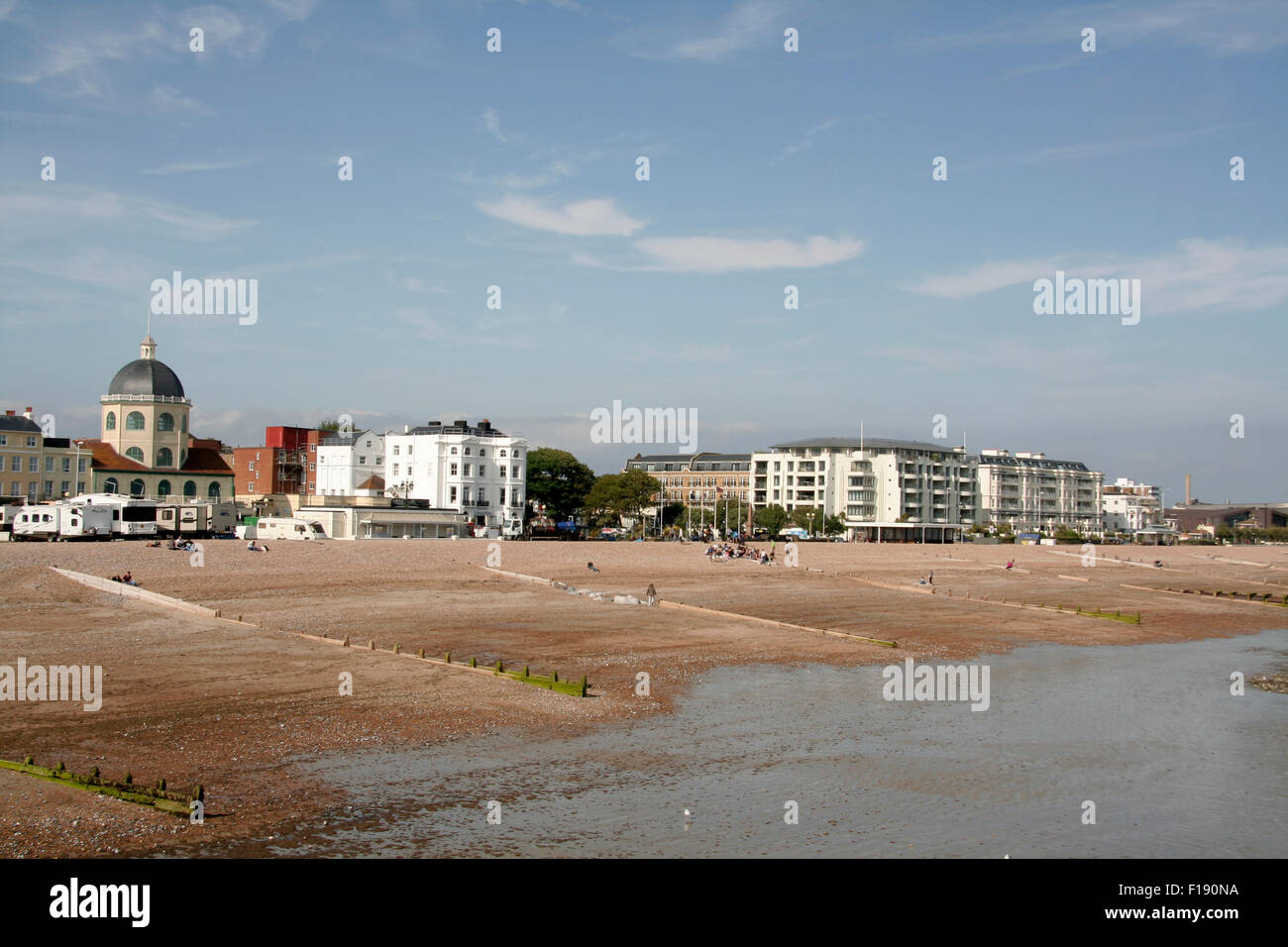Seafront from pier Worthing West Sussex England UK Stock Photo
