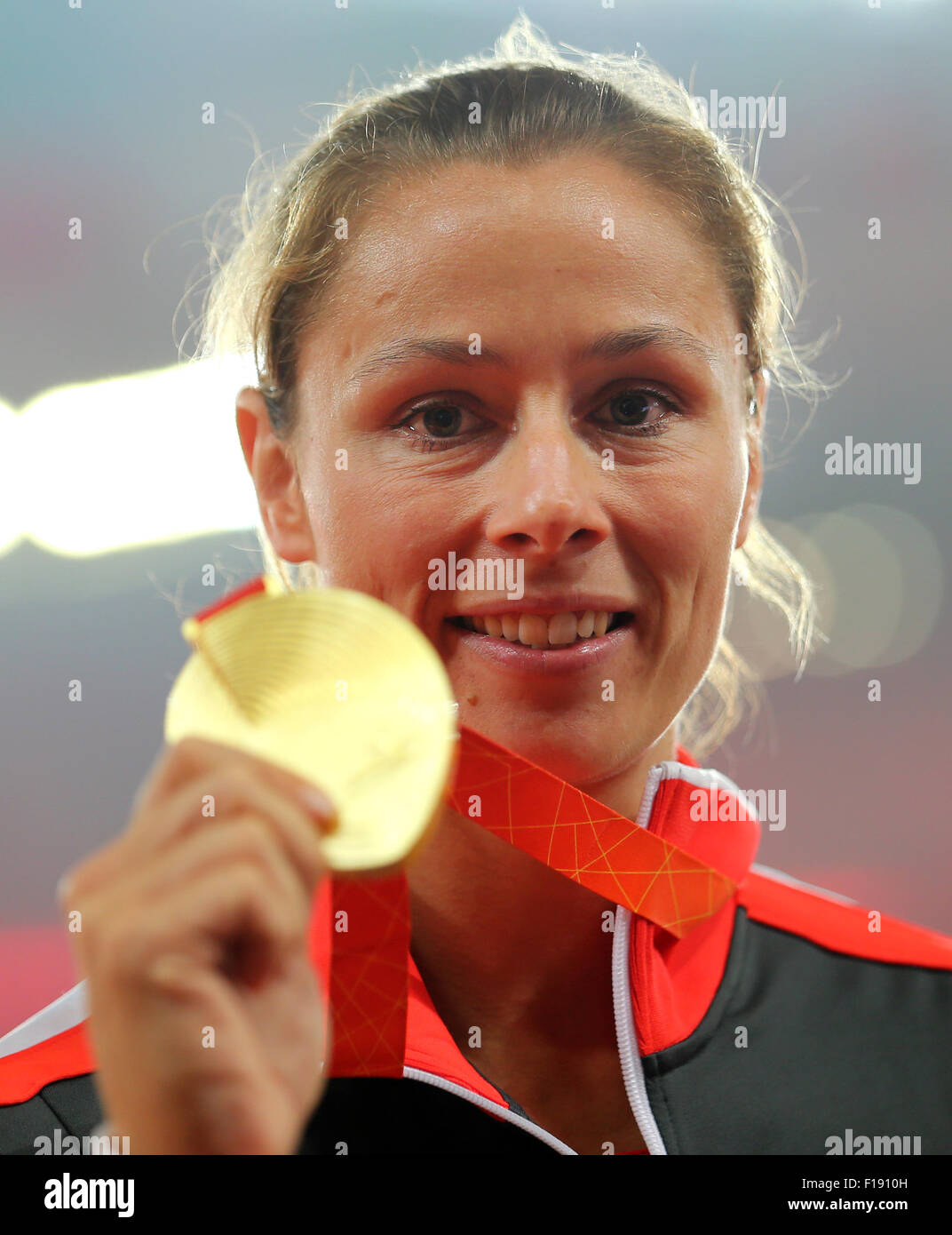 Beijing, China. 30th Aug, 2015. Katharina Molitor of Germany poses with