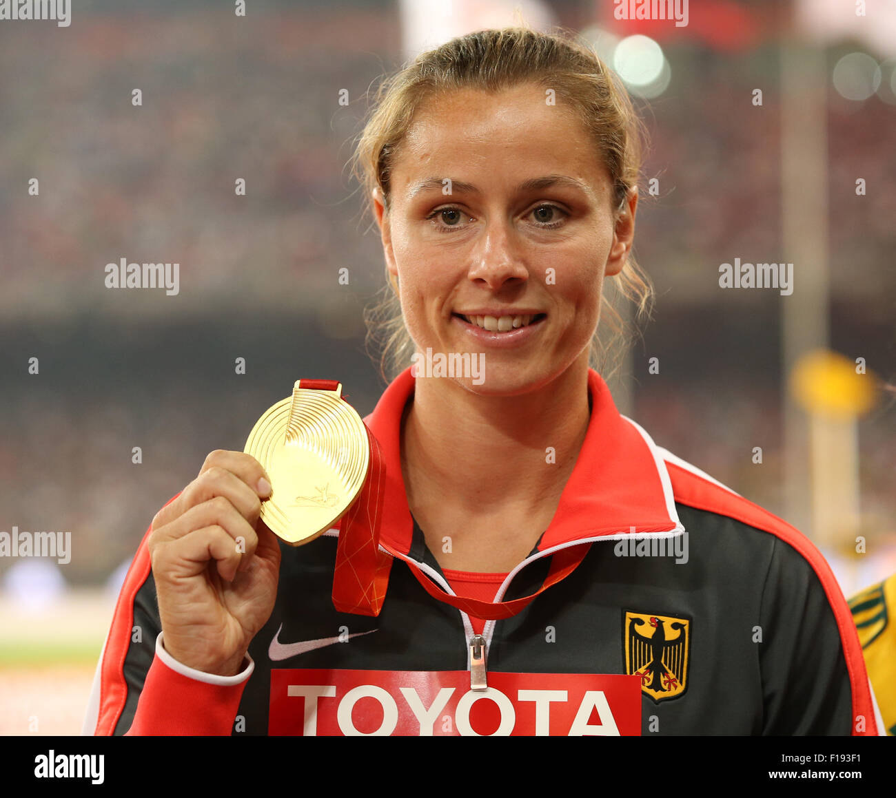 Beijing, China. 30th Aug, 2015. Katharina Molitor of Germany poses with