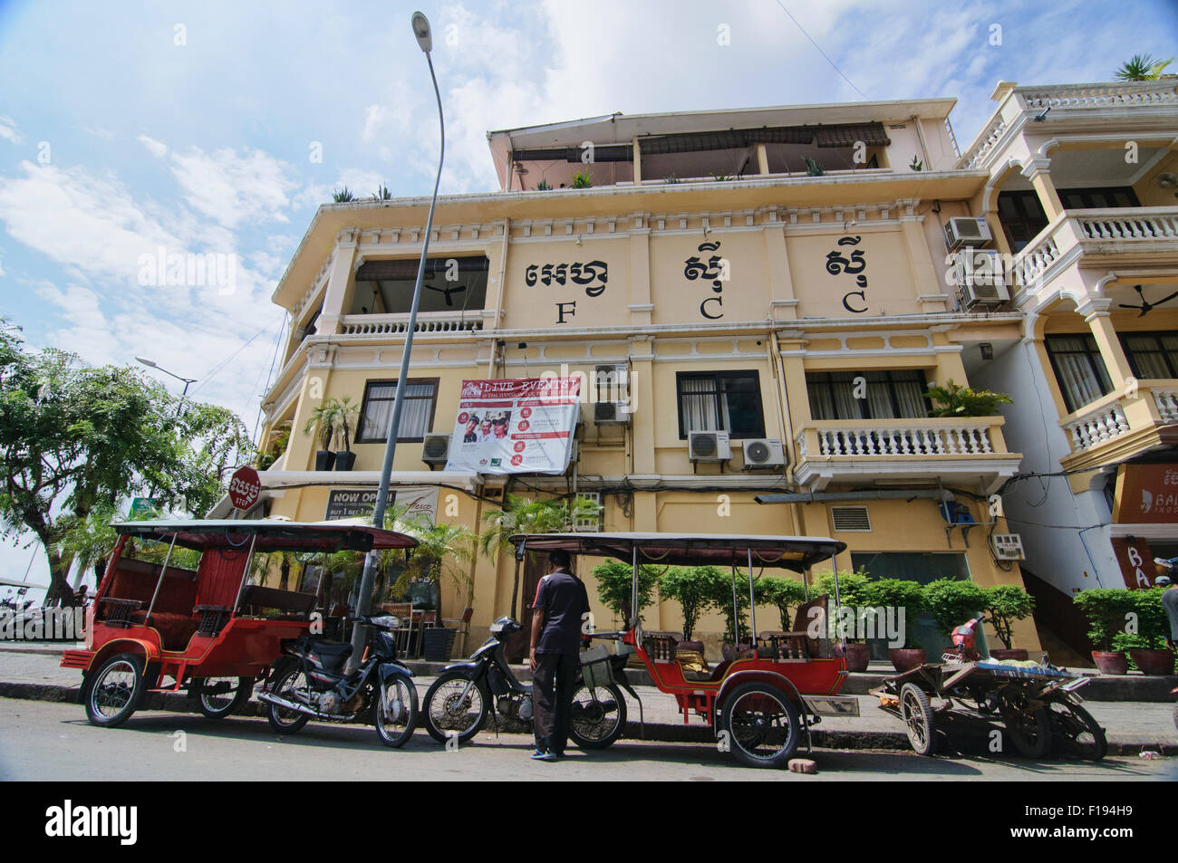 The Foreign Correspondence Club (FCC) in Phnom Penh, Cambodia Stock Photo