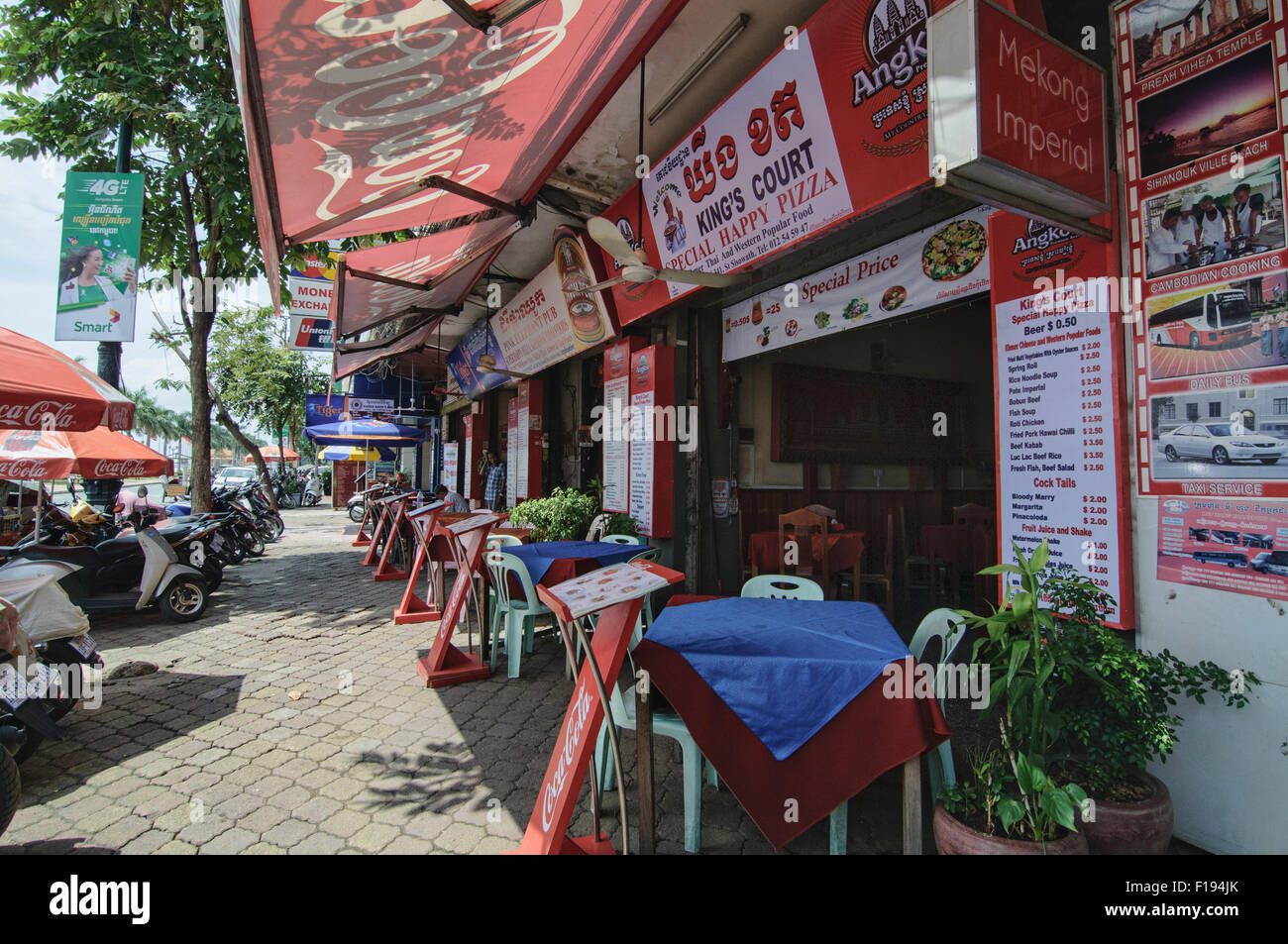 Happy Pizza Shops in Phnom Penh, Cambodia Stock Photo Alamy