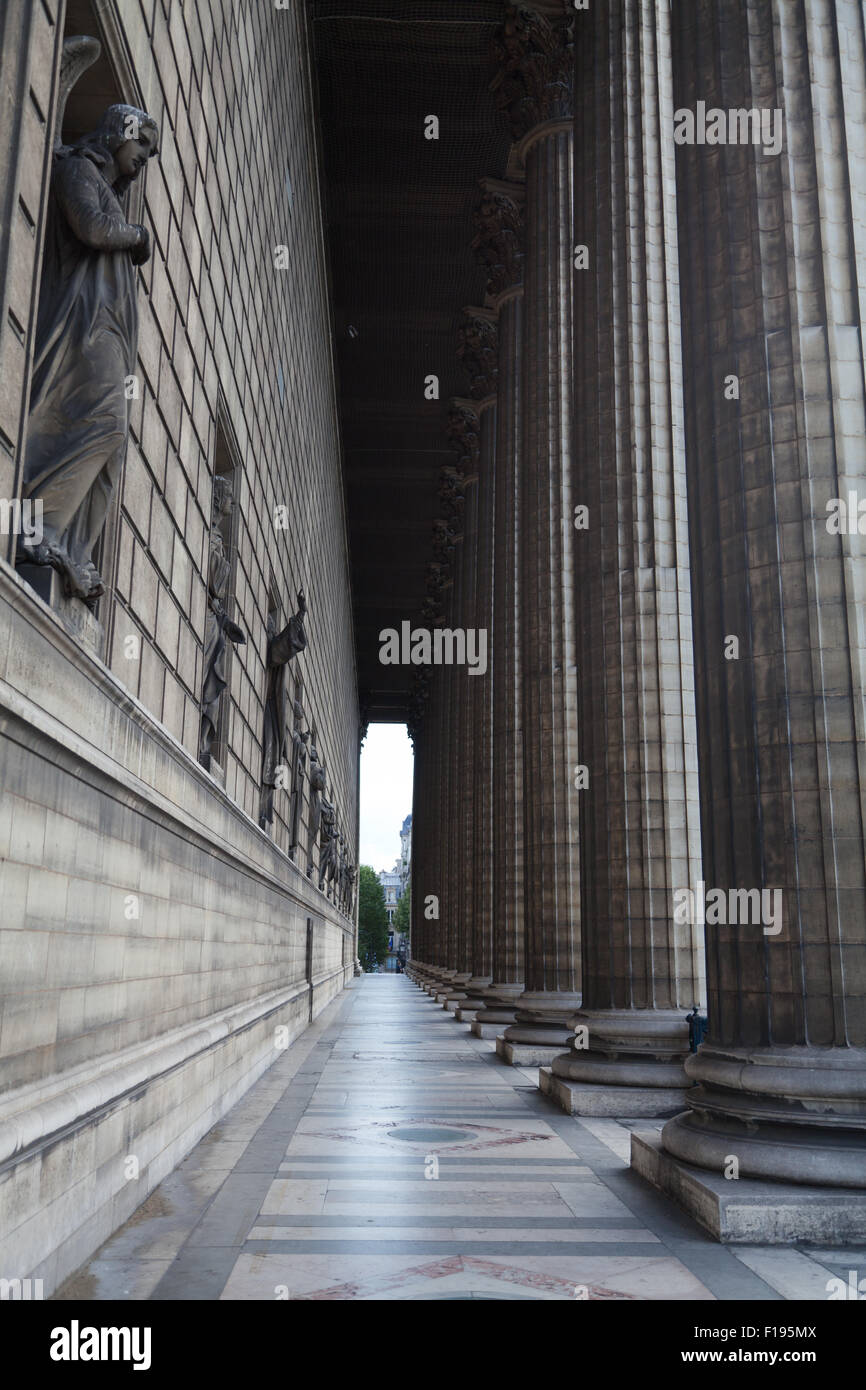 The Colonnade, Église de la Madeleine, Paris, France. Stock Photo