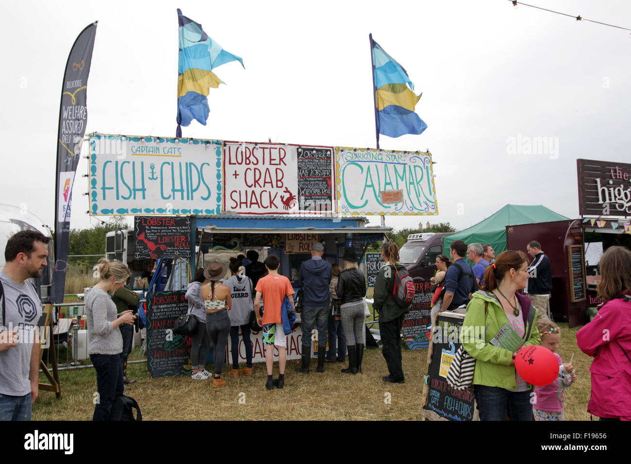 Kingham, Oxfordshire, UK, Sunday 30th August 2015. One of the stalls