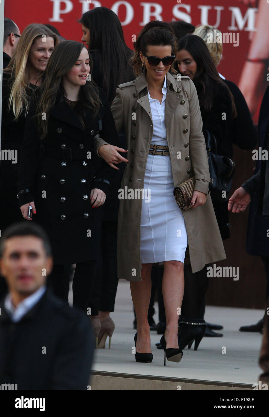 Kate Beckinsale seen at LFW 2013 Stock Photo