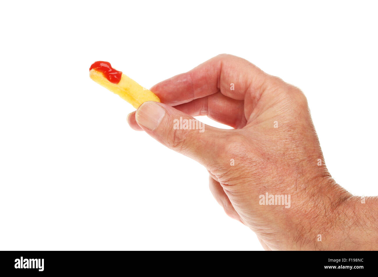 Hand potato chip ketchup hires stock photography and images Alamy