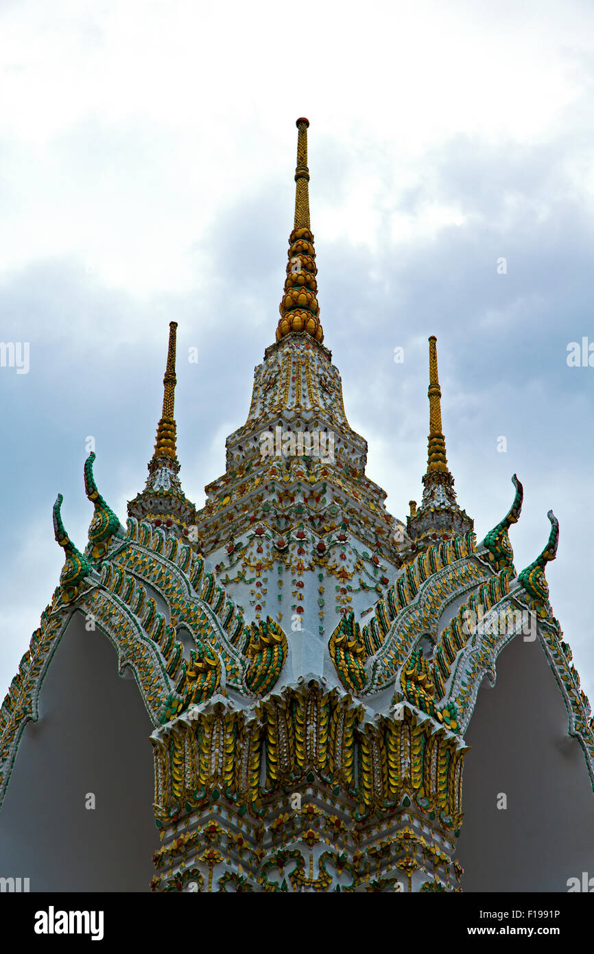 bangkok in temple thailand abstract cross colors roof wat asia sky and ...