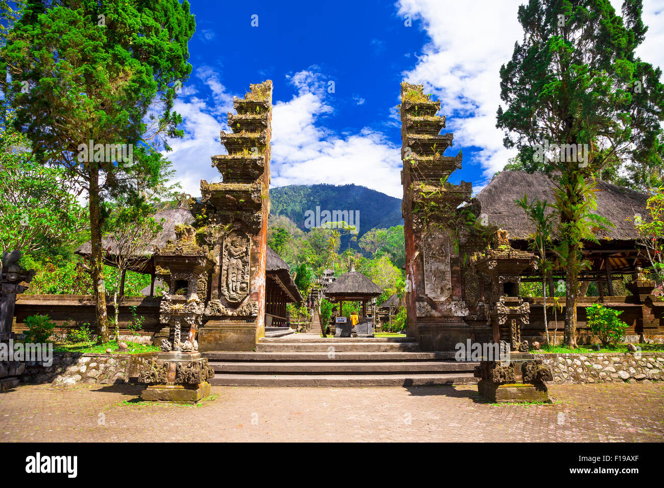 ancient balinesian temples Stock Photo