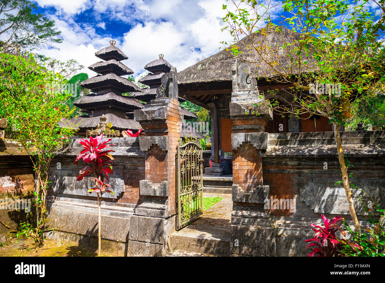 ancient Balinesian temples Stock Photo