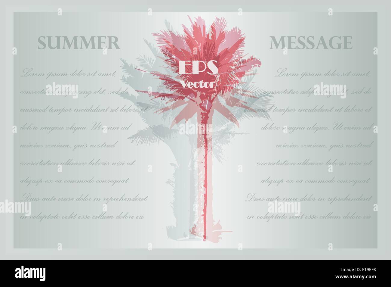 Template with palm trees Stock Vector Image &amp; Art - Alamy