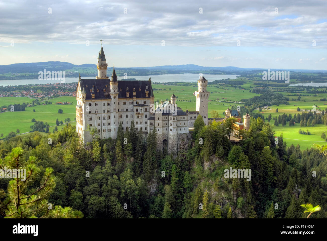 Neuschwanstein Castle of Ludwig 2  Bavaria Germany Europe Stock Photo