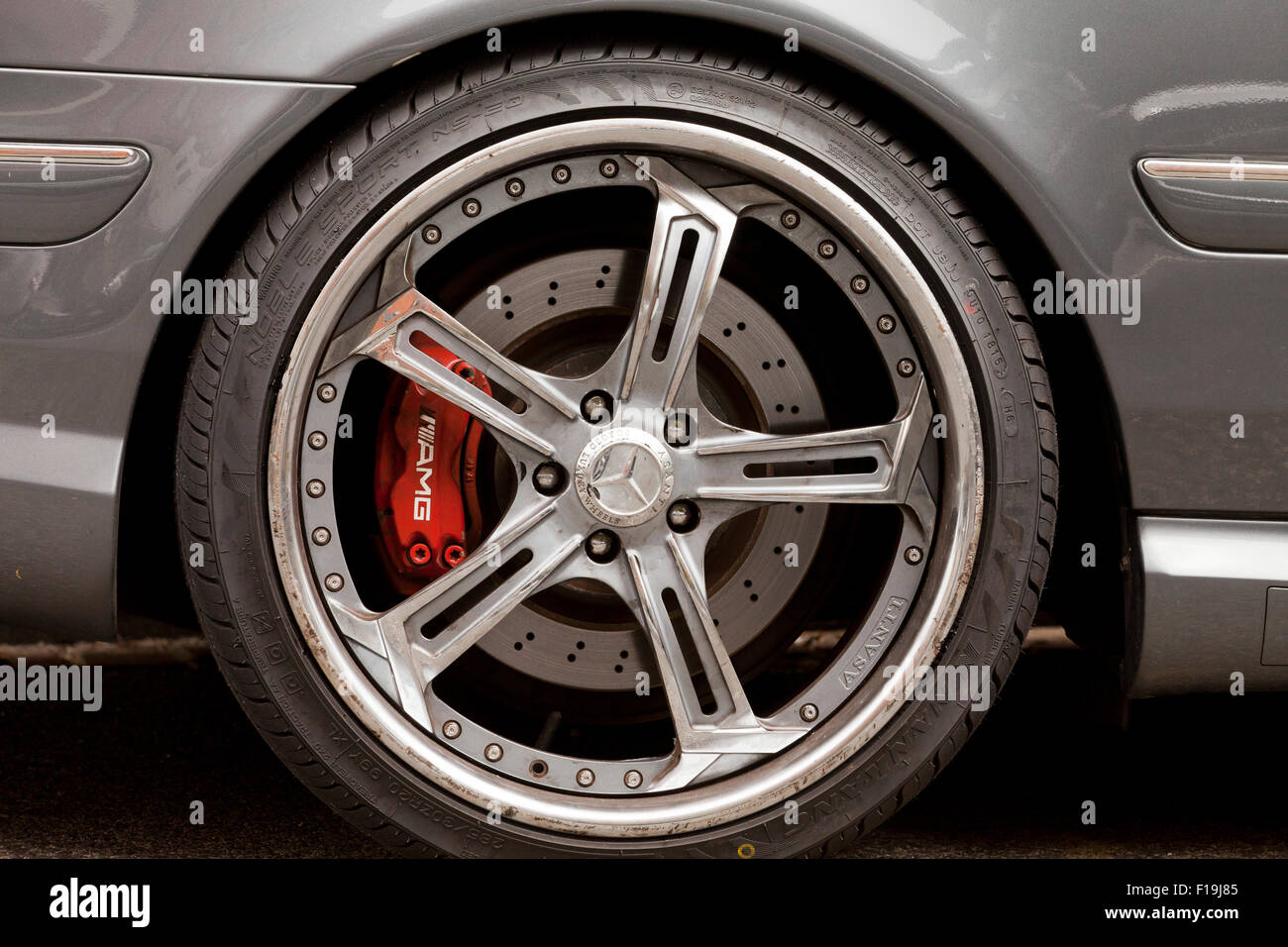 Mercedes Bens AMG wheel and brake system - USA Stock Photo