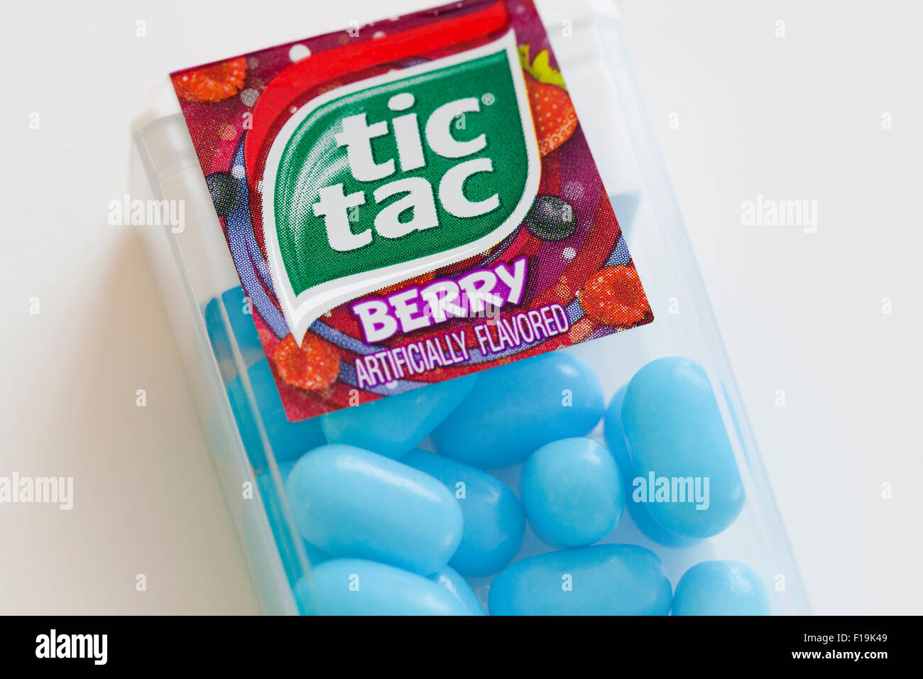 Berry flavor Tic Tac mints - USA Stock Photo