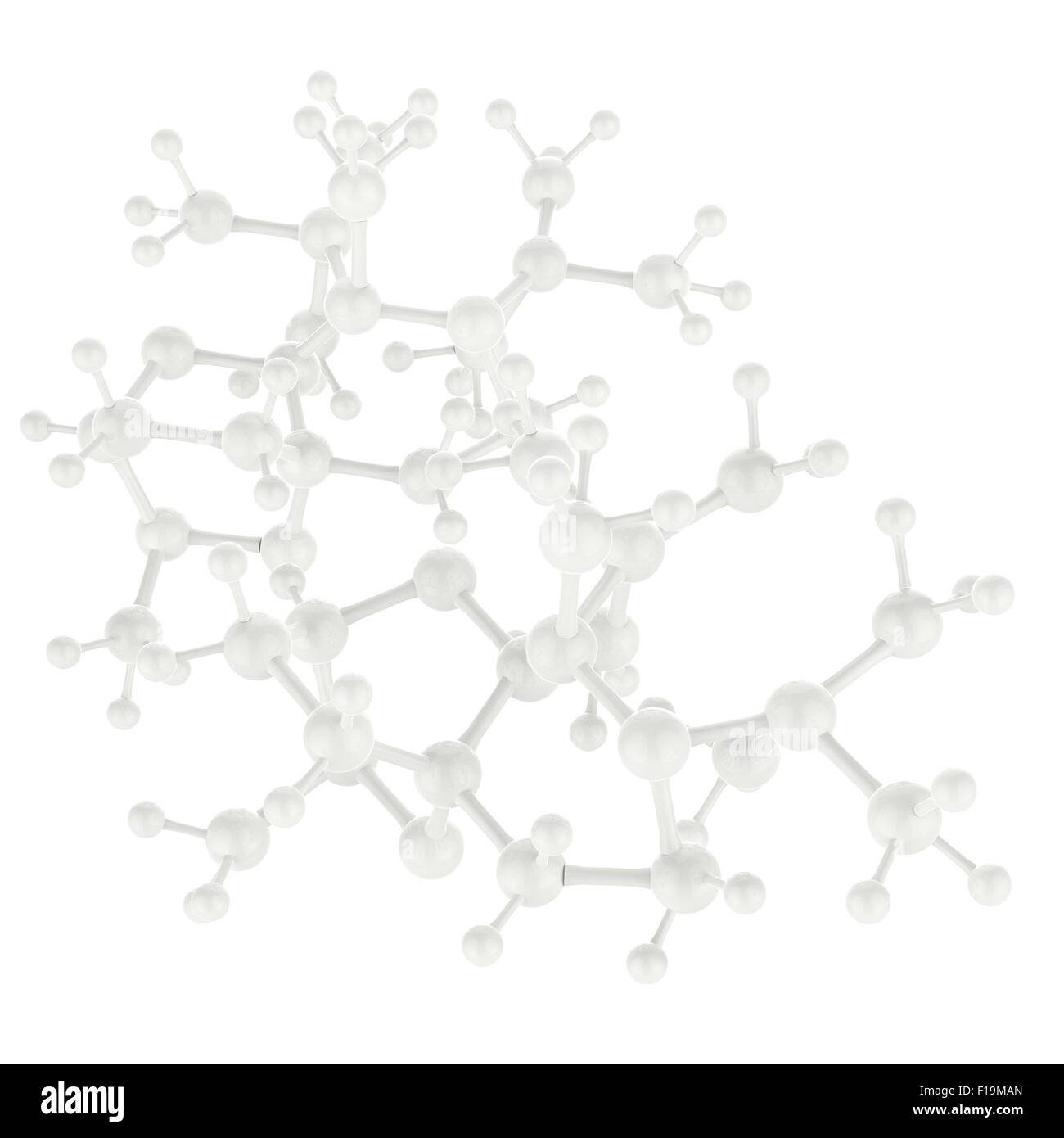 Molecule white color 3d as concept as medical concept Stock Photo - Alamy