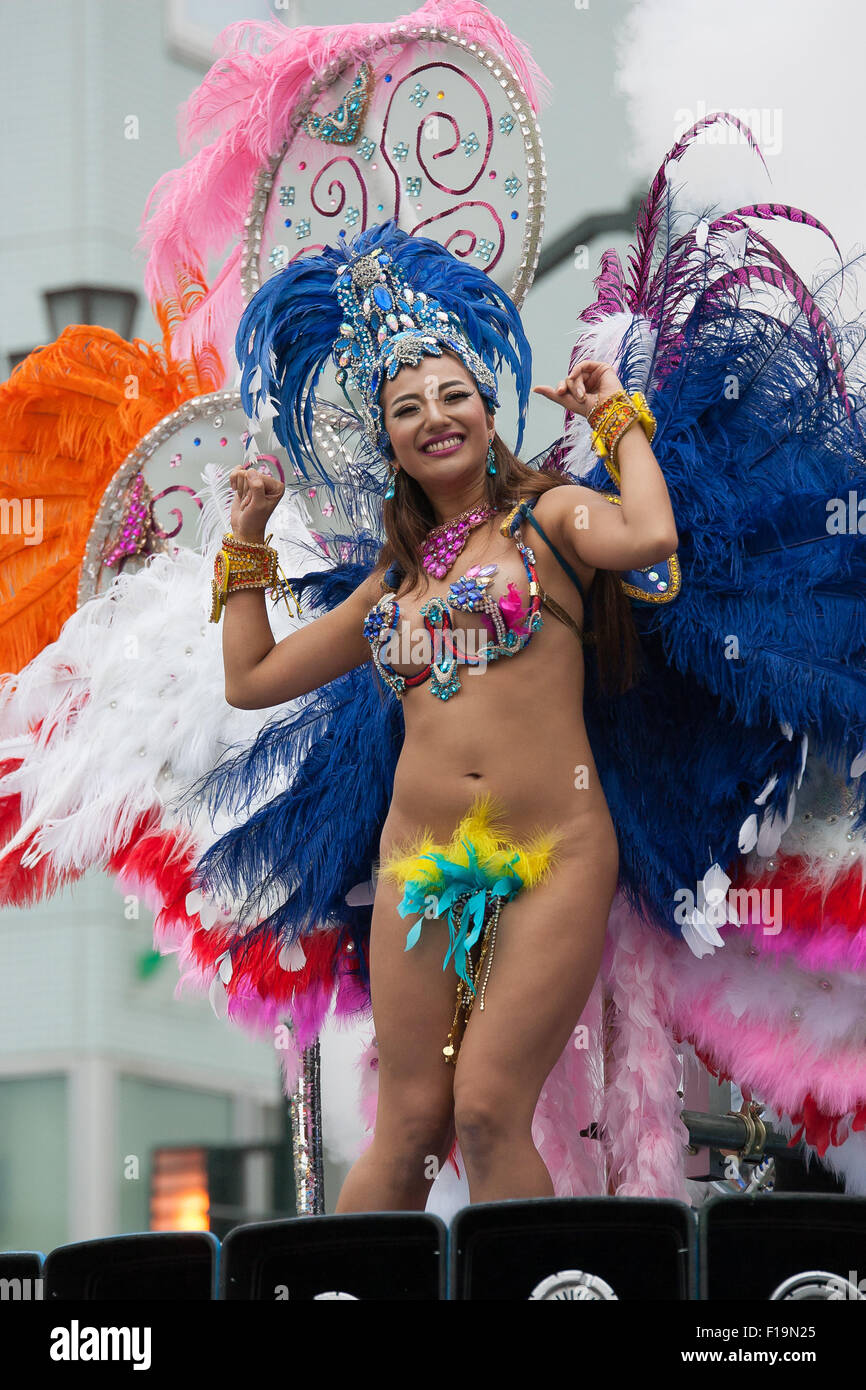 The 34th Asakusa Samba Carnival on August 29, 2015, Tokyo, Japan. About