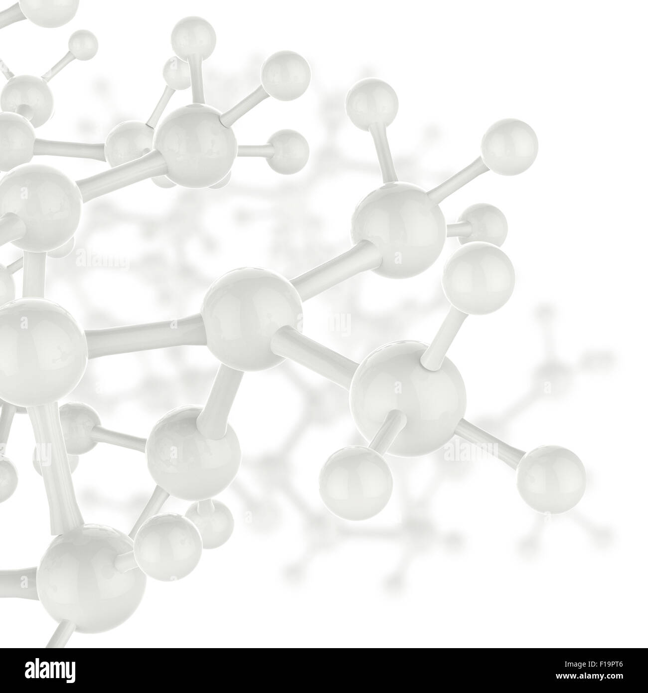 Molecule white color 3d as concept as medical concept Stock Photo - Alamy