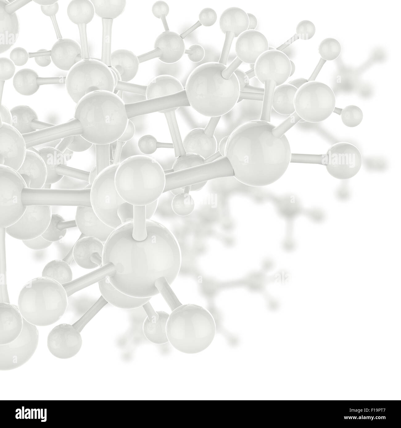 Molecule white color 3d as concept as medical concept Stock Photo - Alamy
