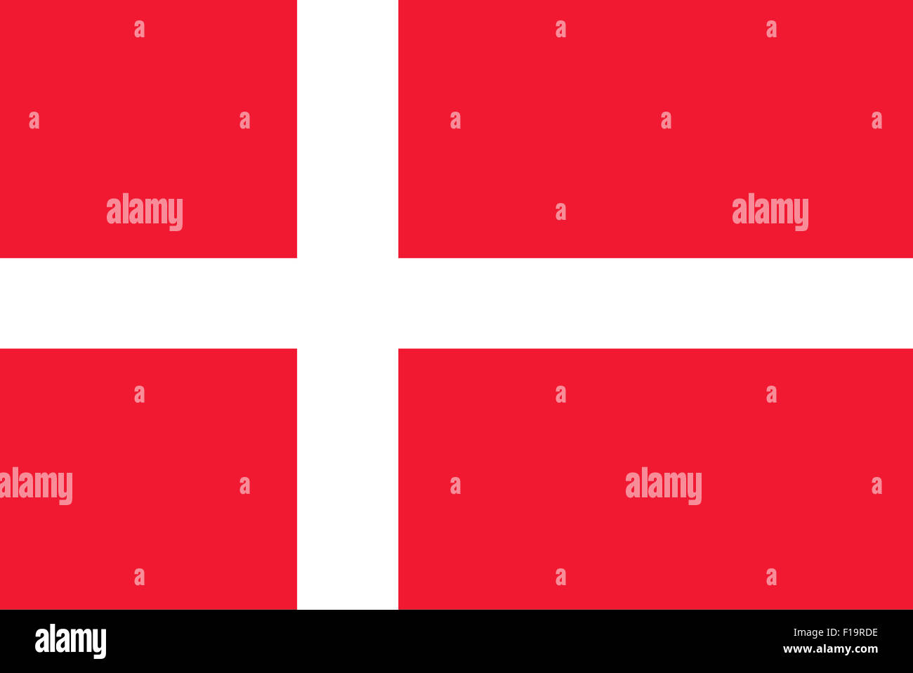 National flag of Denmark Stock Photo
